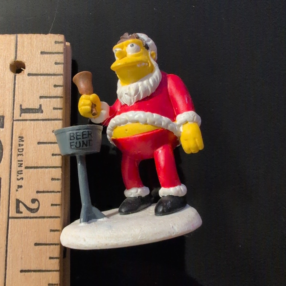 The Simpsons Hawthorne Village Barney Gumble Santa Beer Fund Figurine 2004 - Picture 3 of 4